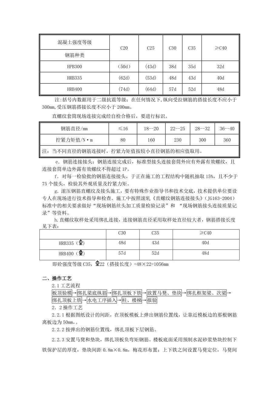 顶板钢筋绑扎技术交底.doc_第2页