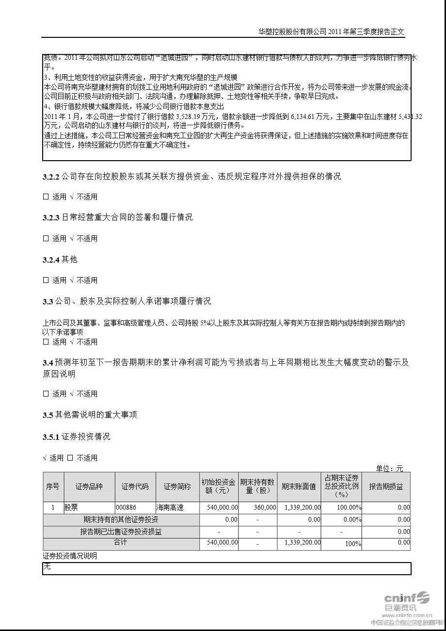 SST华塑：第三季度报告正文.ppt_第3页