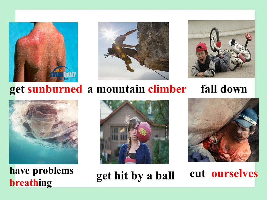 unit 1 what39;s the matter reading he lost his arm but is still climbing.ppt_第2页