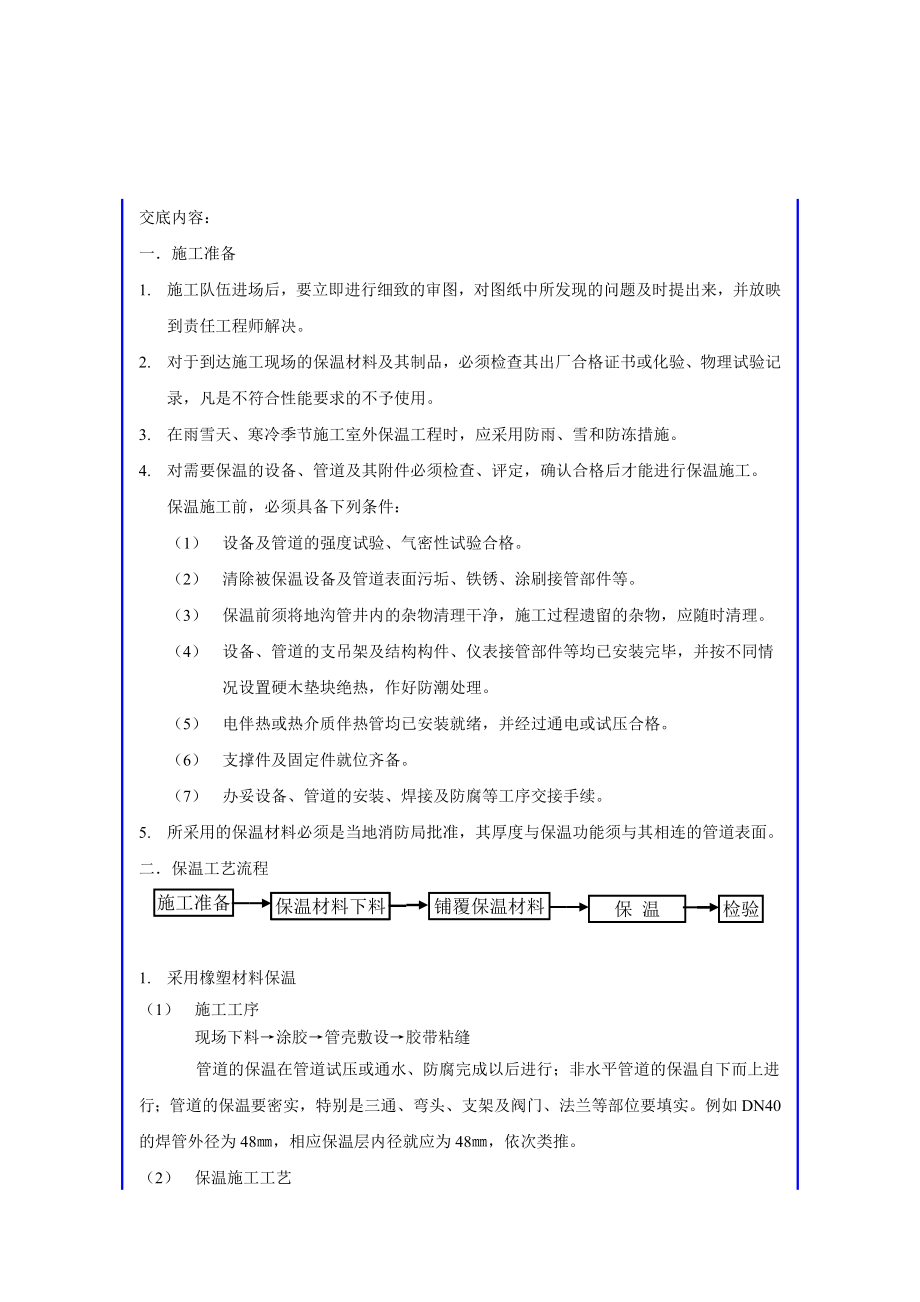 设备管道保温技术交底.doc_第1页