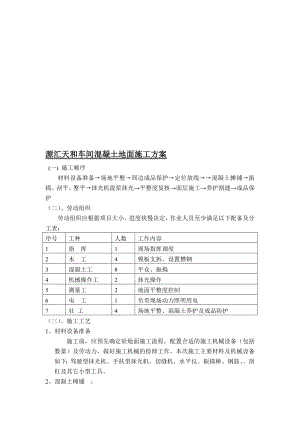 车间项目混凝土地面施工工艺.doc