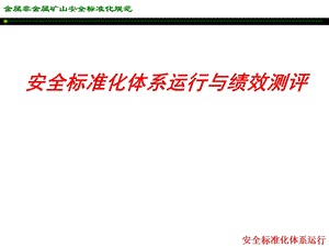 安全标准化体系运行与提高.ppt