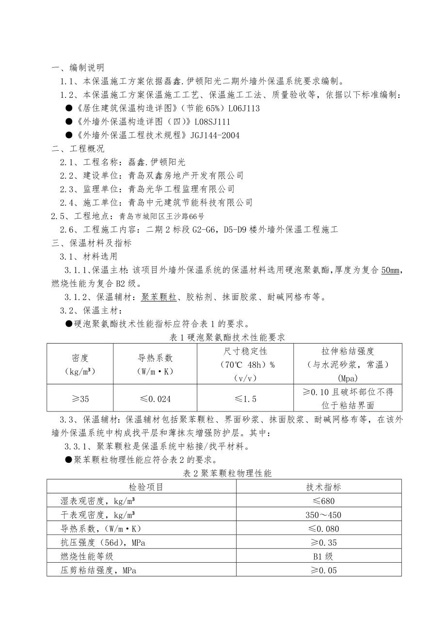 青岛某住宅楼喷涂聚氨酯施工方案.doc_第2页