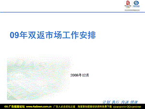 通信中国移动双返市场工作安排.ppt