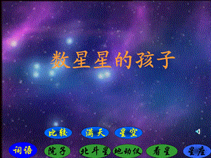 人教小学语文二级下册《数星星的孩子》教学课件.ppt