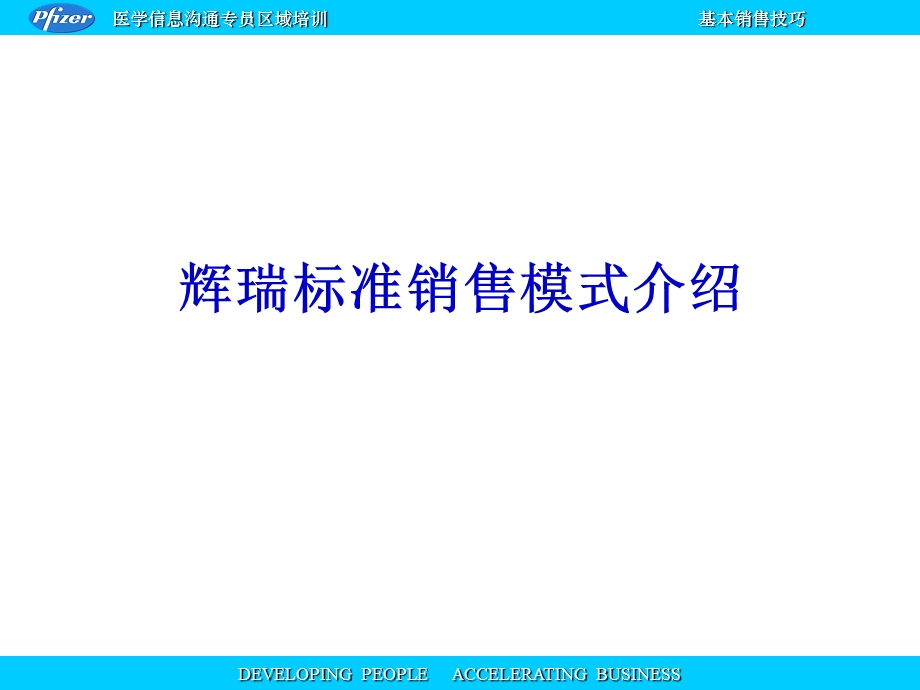 辉瑞标准销售模式.ppt_第1页