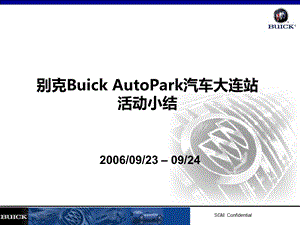 别克汽车公园大连站活动小结.ppt