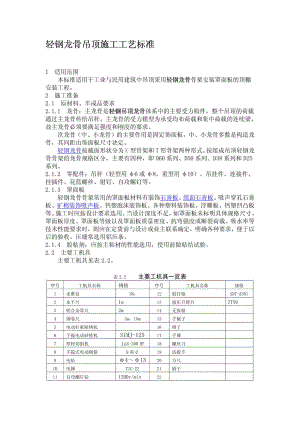 轻钢龙骨吊顶施工工艺.doc