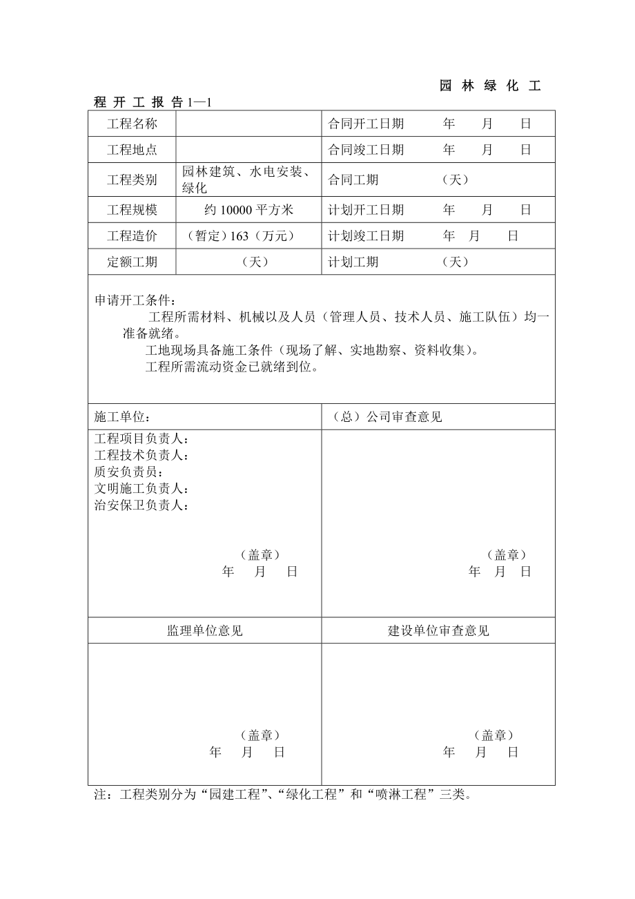 园林景观绿化资料表格(DOC39页).doc_第1页