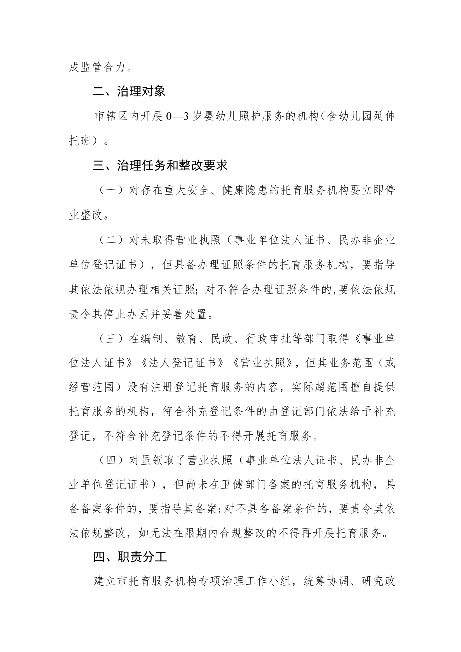 托育服务机构专项治理方案.docx_第2页