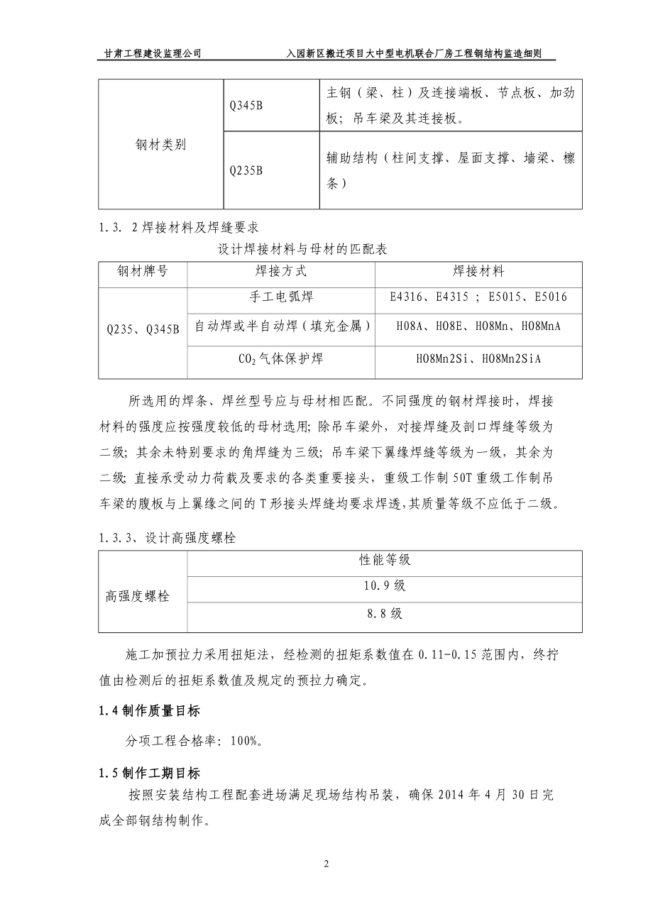 大中型电机联合厂房工程钢结构监造细则.docx_第2页