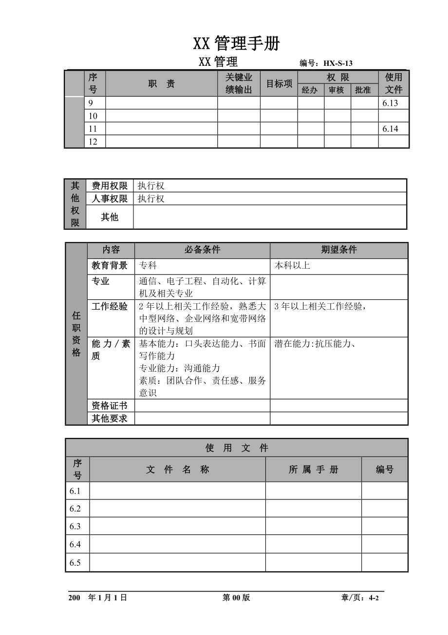 办公设备与网络维护工程师职位说明书及关键绩效标准.docx_第2页