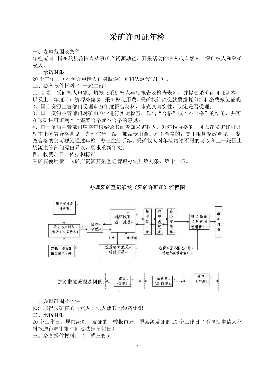 五证一照及采矿证年审.docx_第2页