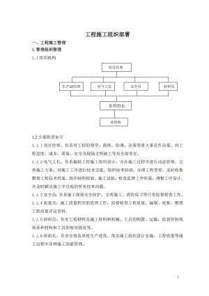 亮化工程项目的施工组织(范本)(DOC16页).doc