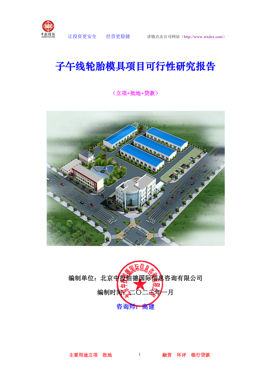 子午线轮胎模具项目可行性研究报告.docx_第1页