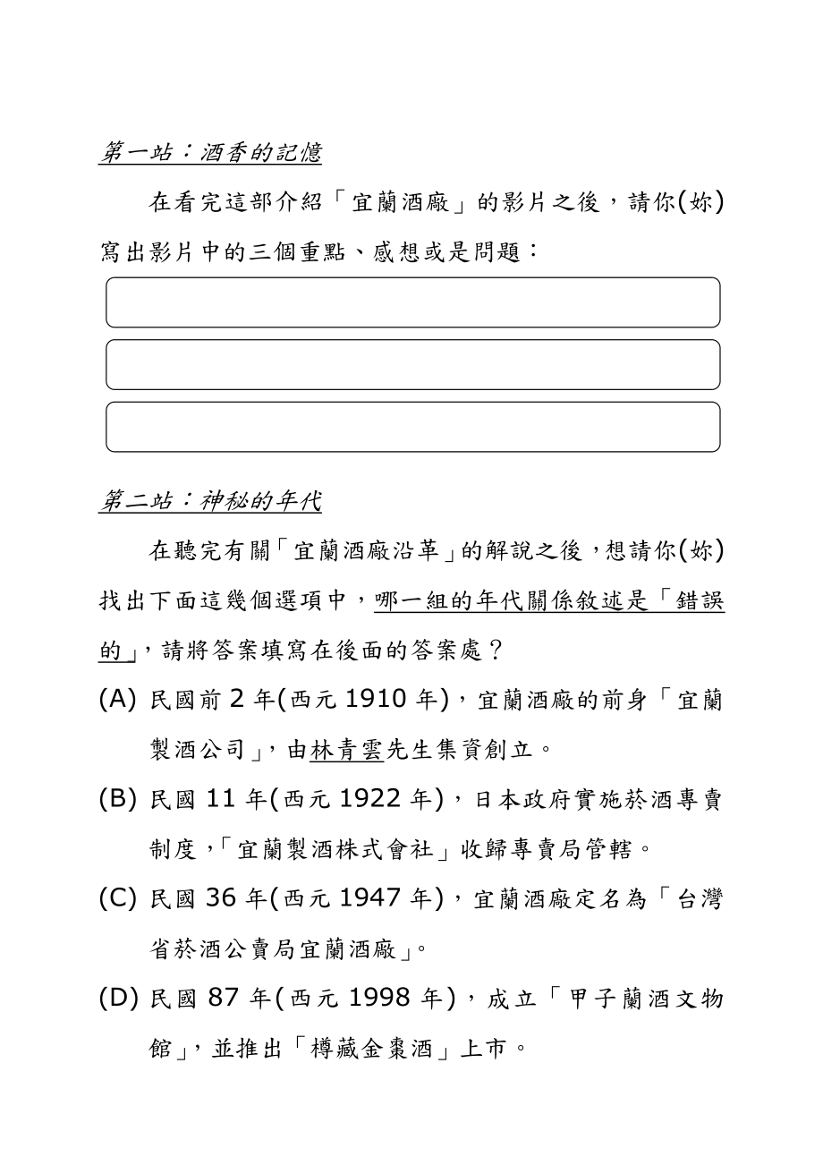 宜兰酒厂社区博物馆教育学习手册.docx_第3页