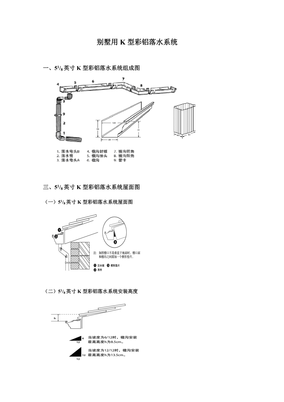 别墅用K型金属落水系统.docx_第1页