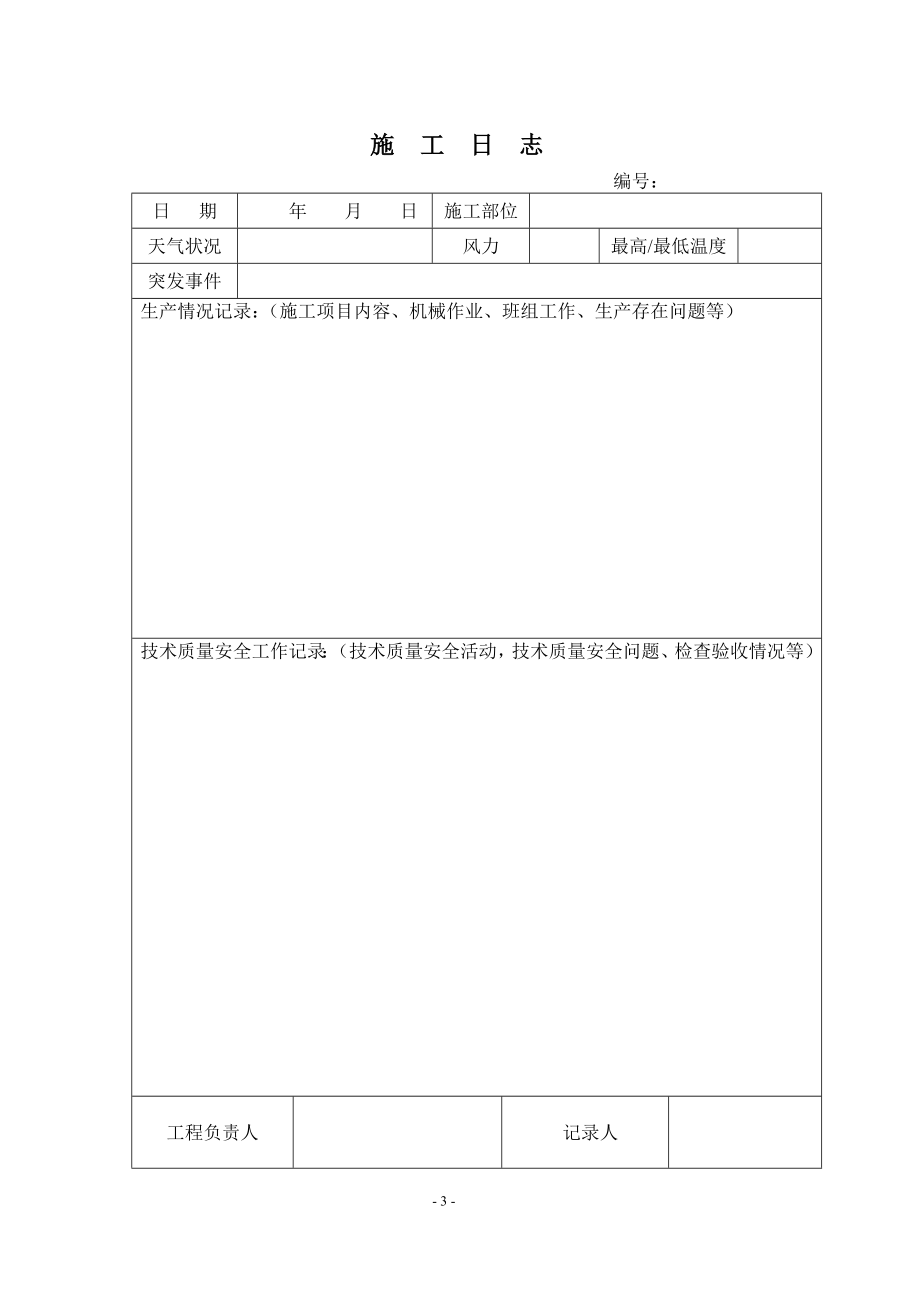 建筑工程施工日志(DOC32页) (2).doc_第3页