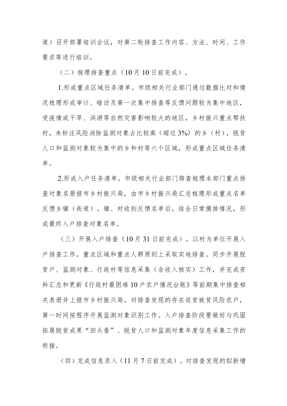 防止返贫监测帮扶第二轮排查工作方案.docx_第3页