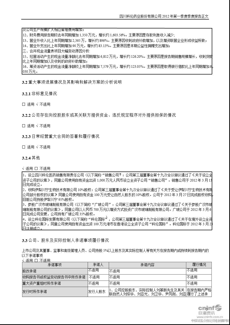 科伦药业：第一季度报告正文.ppt_第3页