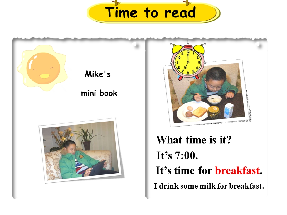 PEP小学英语课件：unit2　What time is it　A Let's talk.ppt_第3页