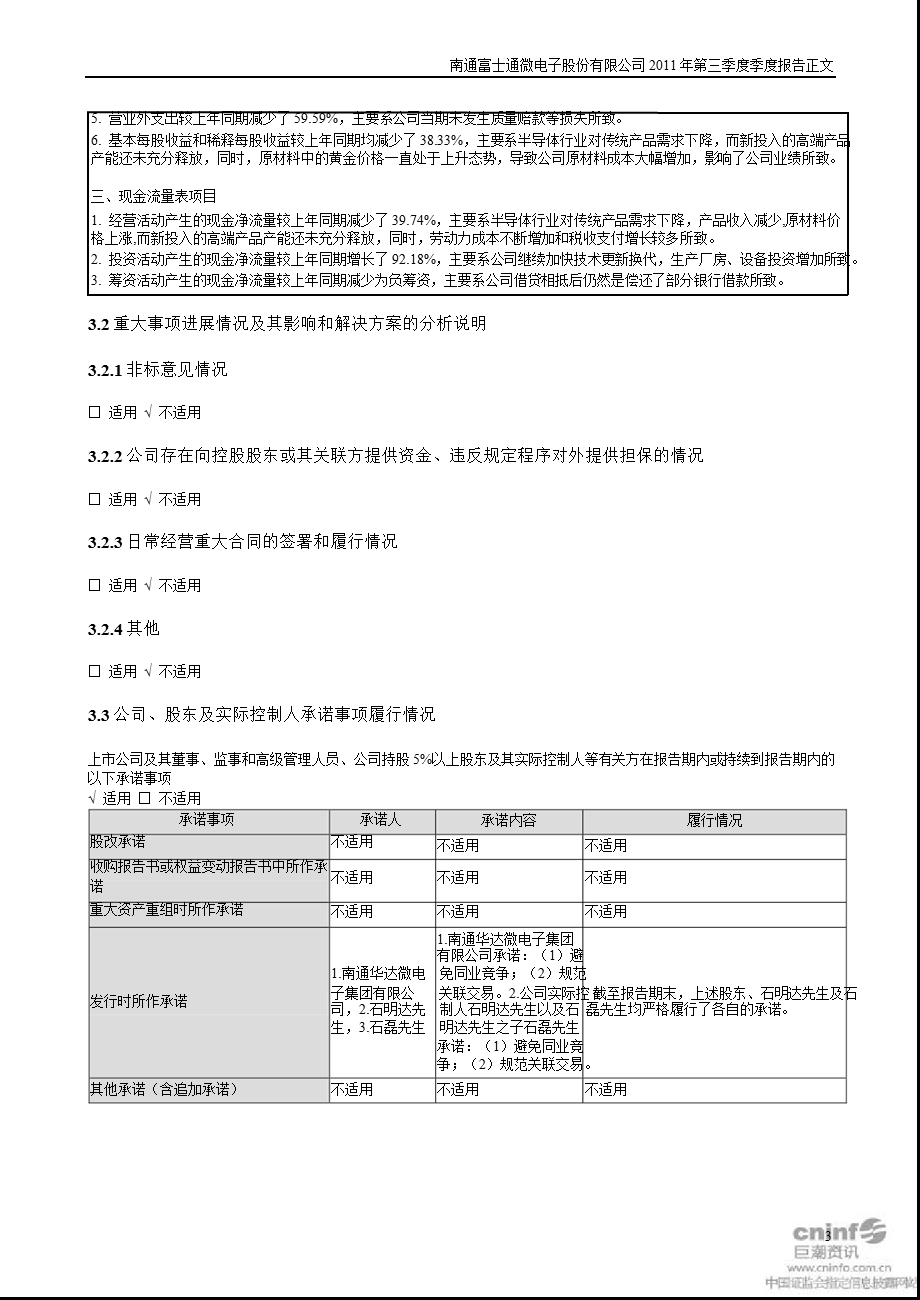 通富微电：第三季度报告正文.ppt_第3页