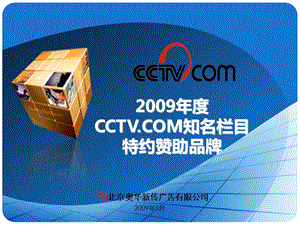 CCTV央视知名栏目网络广告营销方案.ppt