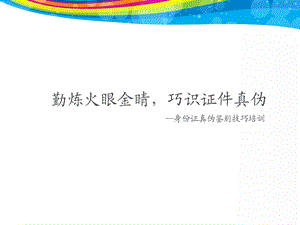 身份证件识别技巧培训.ppt