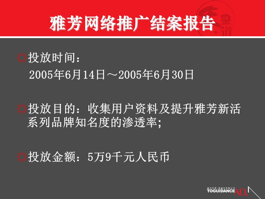 【精品文档】雅芳网络推广、广告投放、投放位置结案报告.ppt_第2页