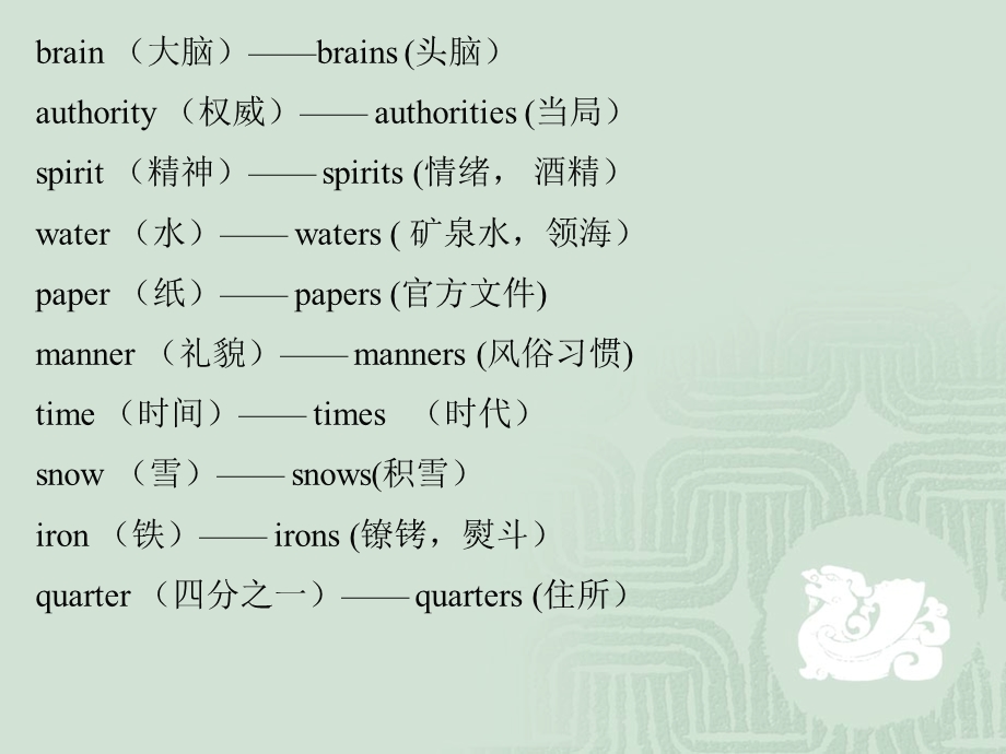 2383987508单复数含义不同的名词communication（通讯）—— .ppt_第2页