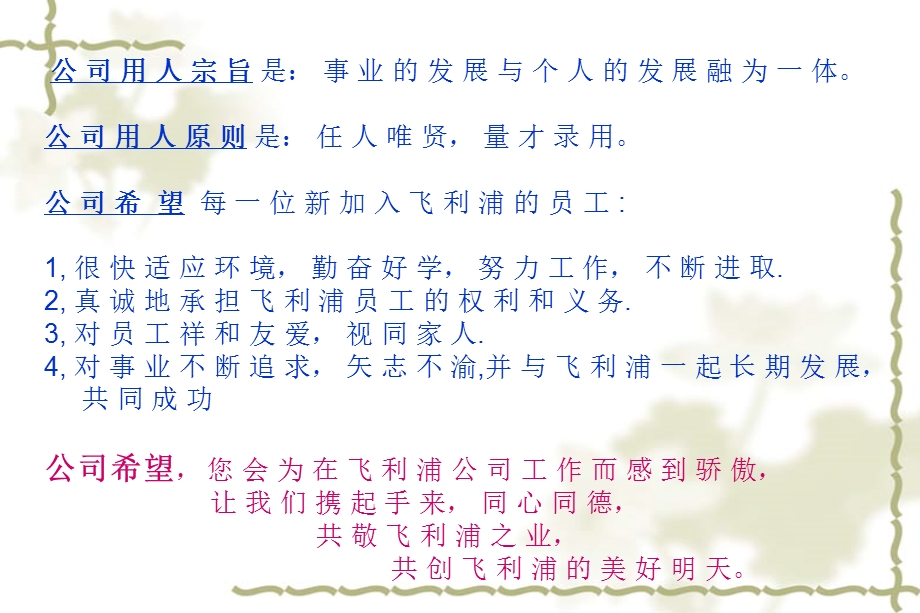 飞利浦企业文化手册员工招聘条件.ppt(2).ppt_第3页