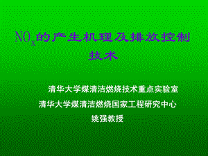 氮氧化物的产生机理及排放控制技术 脱硝技术.ppt