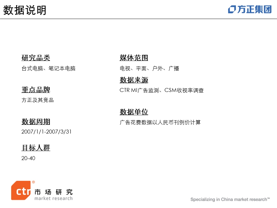 CTR方正集团媒体广告投放及效果竞品分析报告.ppt_第2页