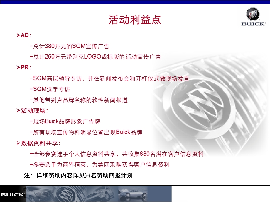 别克第一财经商界精英高尔夫挑战赛开杆赛别克品牌推广执行方案.ppt_第3页