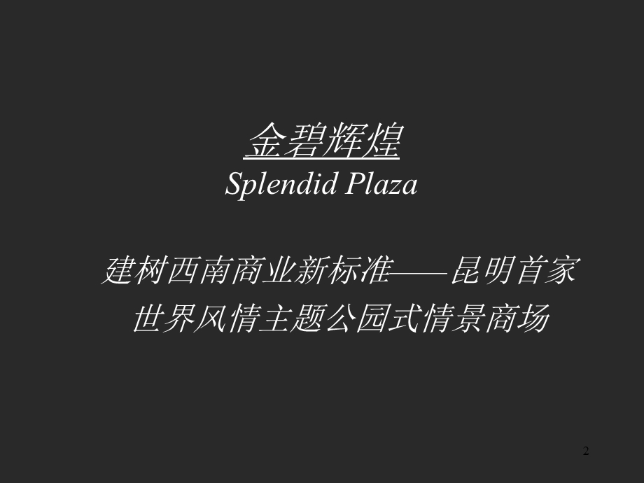 昆明市金辉煌大厦商业商务项目运用案例欣赏187P.ppt_第2页