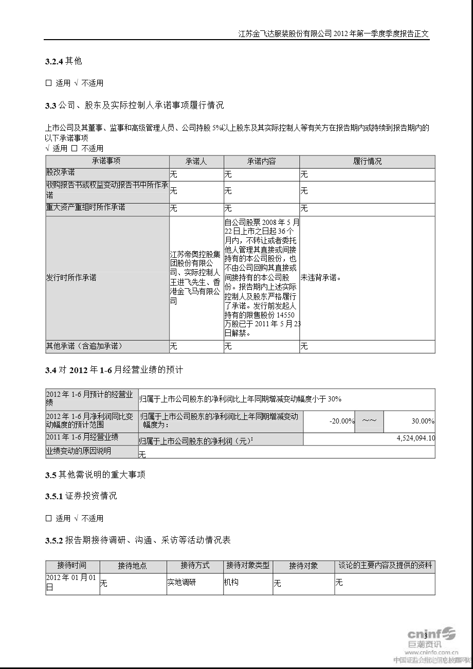 金 飞 达：第一季度报告正文.ppt_第3页