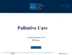NCCN指南：姑息治疗(.V1).ppt