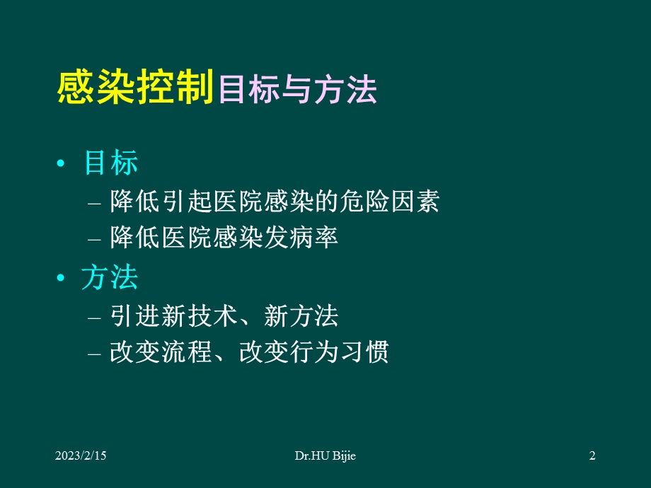 改进的感染控制政策能否快速影响医务人员的行为习惯.ppt_第2页