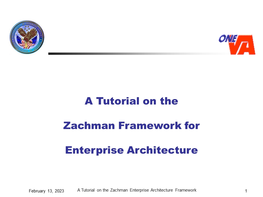 ZachmanTutorial(Zachman框架).ppt_第1页