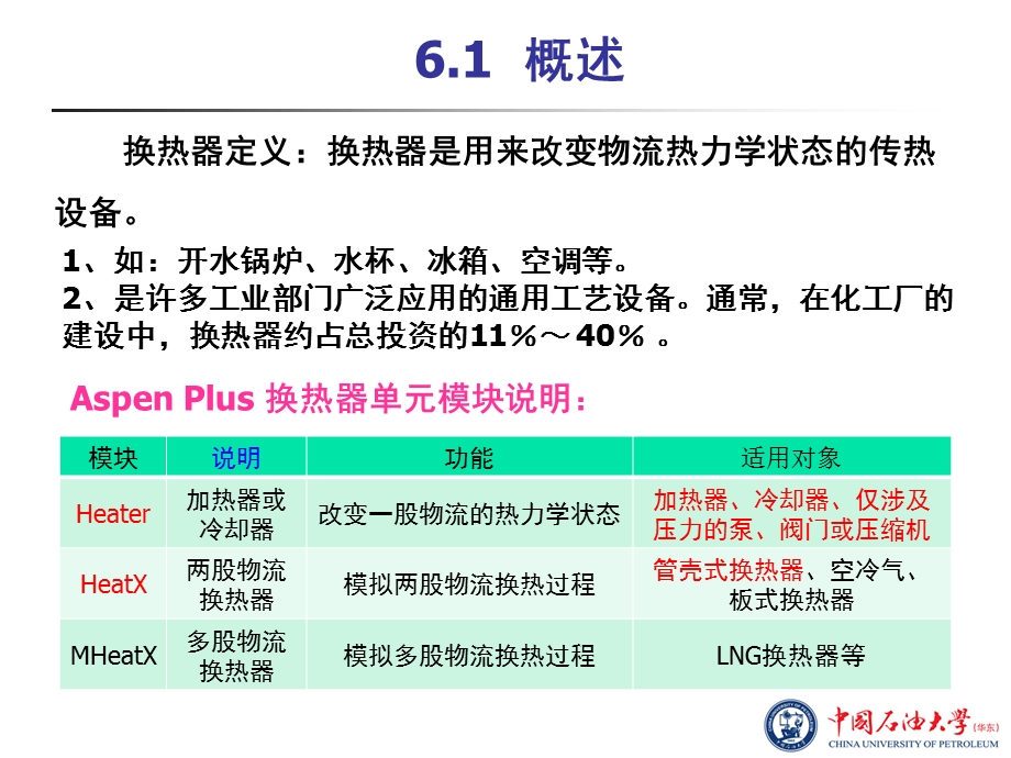 化工流程模拟实训：AspenPlus教程第6章换热器单元模拟.ppt_第3页