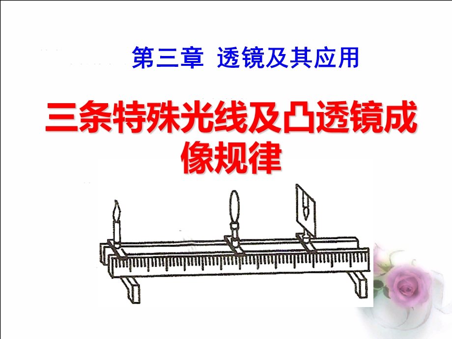 三条特殊光线及凸透镜成像规律摘要.ppt_第1页