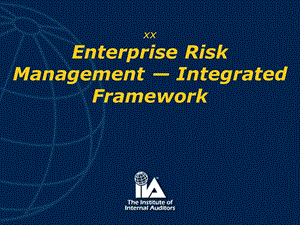 COSOERM企业风险管理框架.ppt