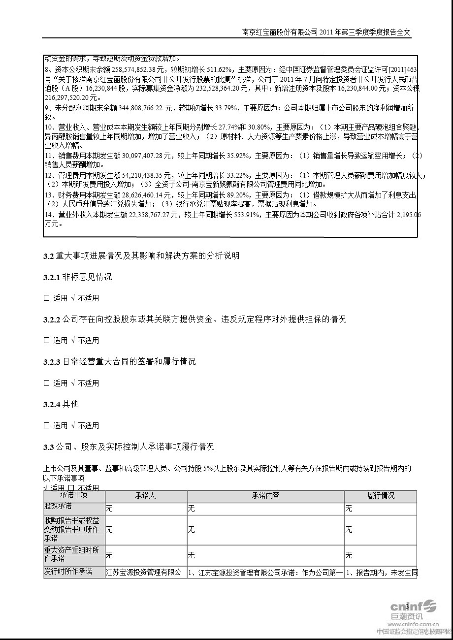 红 宝 丽：第三季度报告全文.ppt_第3页