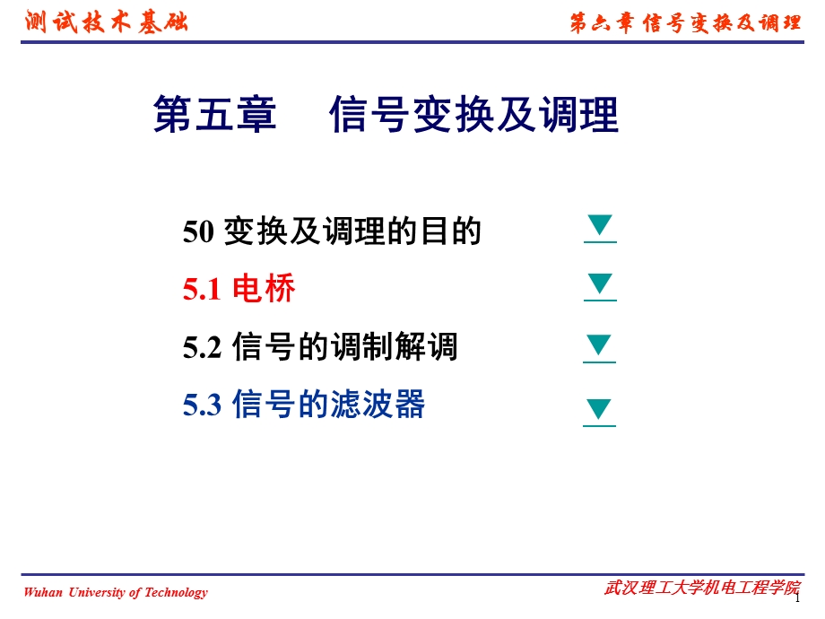 测试技术基础培训资料演示文稿PPT信号调理.ppt_第1页