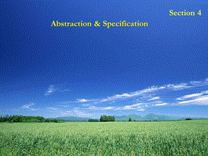 英译汉Lecture8 Abstraction & Specification.ppt