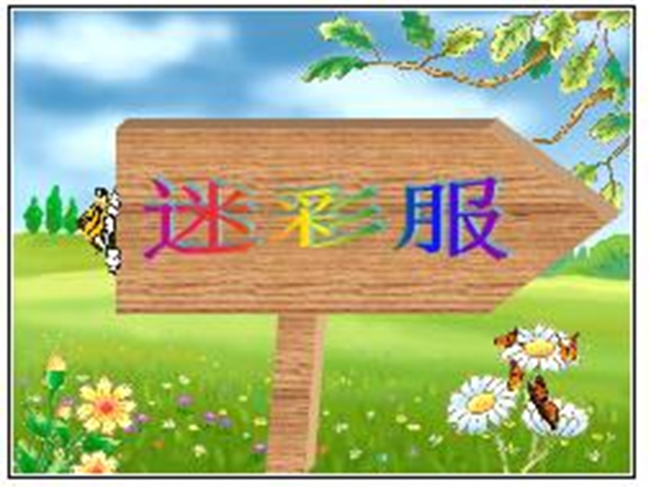 人教版小学美术三年级下册《迷彩服》课件2.ppt_第1页