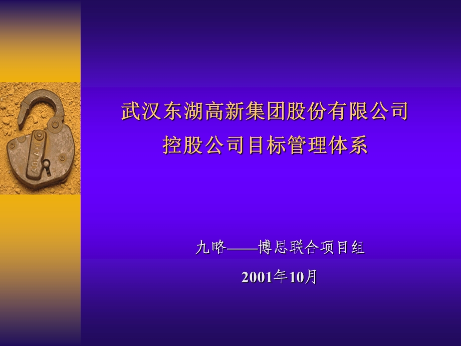 九略—东湖高新—控股公司经营目标考核.ppt_第1页