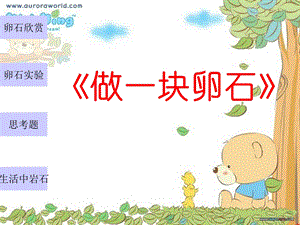 青岛版小学科学《做一块卵石》精品课件.ppt