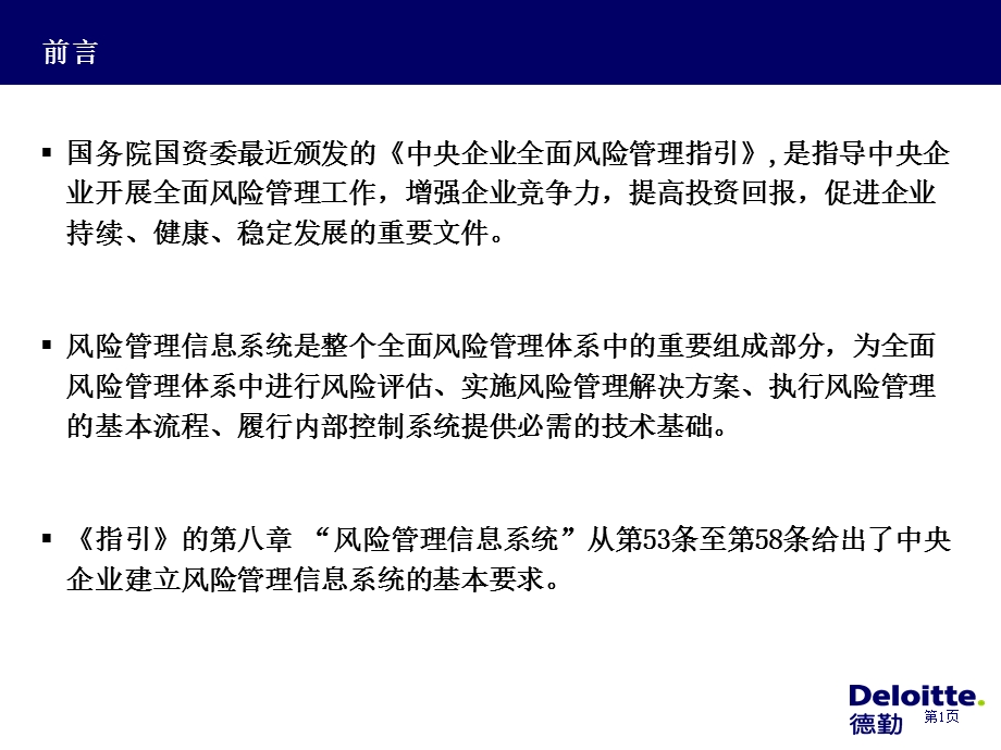 央企全面风险管理培训09 第八章 风险管理信息系统(德勤） .ppt_第2页