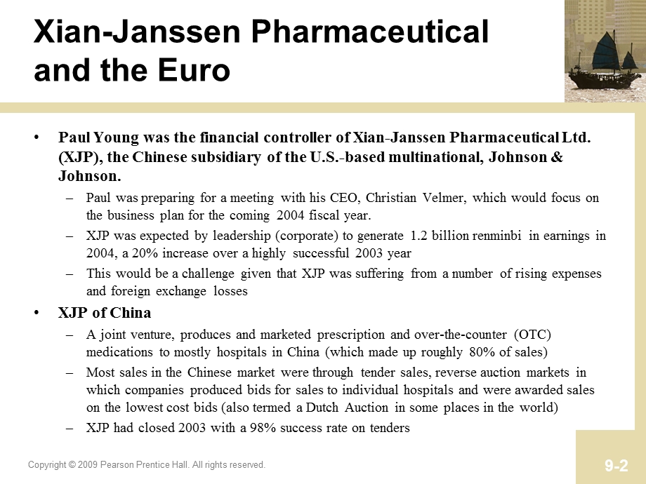 XianJanssen Pharmaceutical (China) and the Euro.ppt_第2页